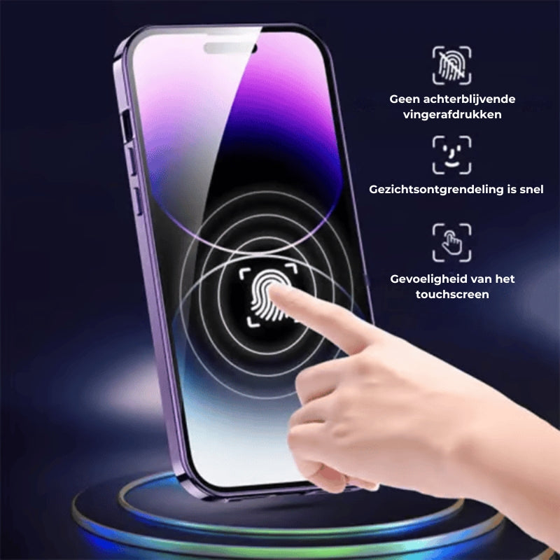 iPhone Dubbelzijdige magnetische telefoonhoes