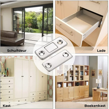 Kastdeuren easy-fix magneten