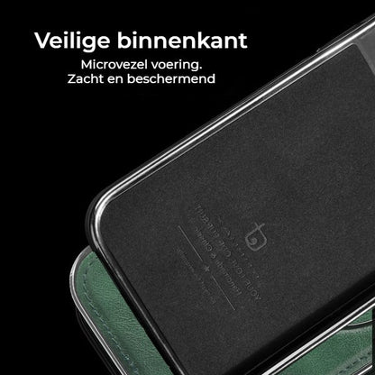 Luxe Leren Ingebouwde Stand iPhone Hoesje