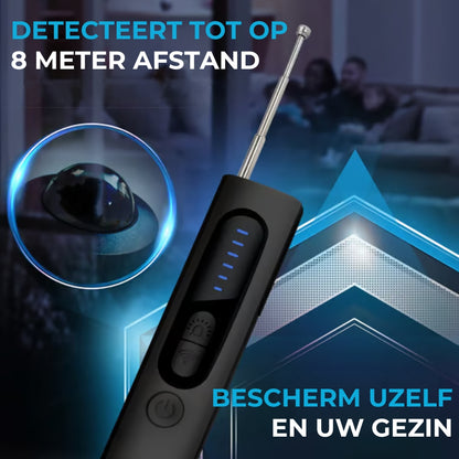 Verborgen camera-detector, GPS-tracker-detector en RF-signaalscanner