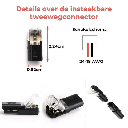 Tweedraadse Plugverbinding met Vergrendeling (20 stuks)