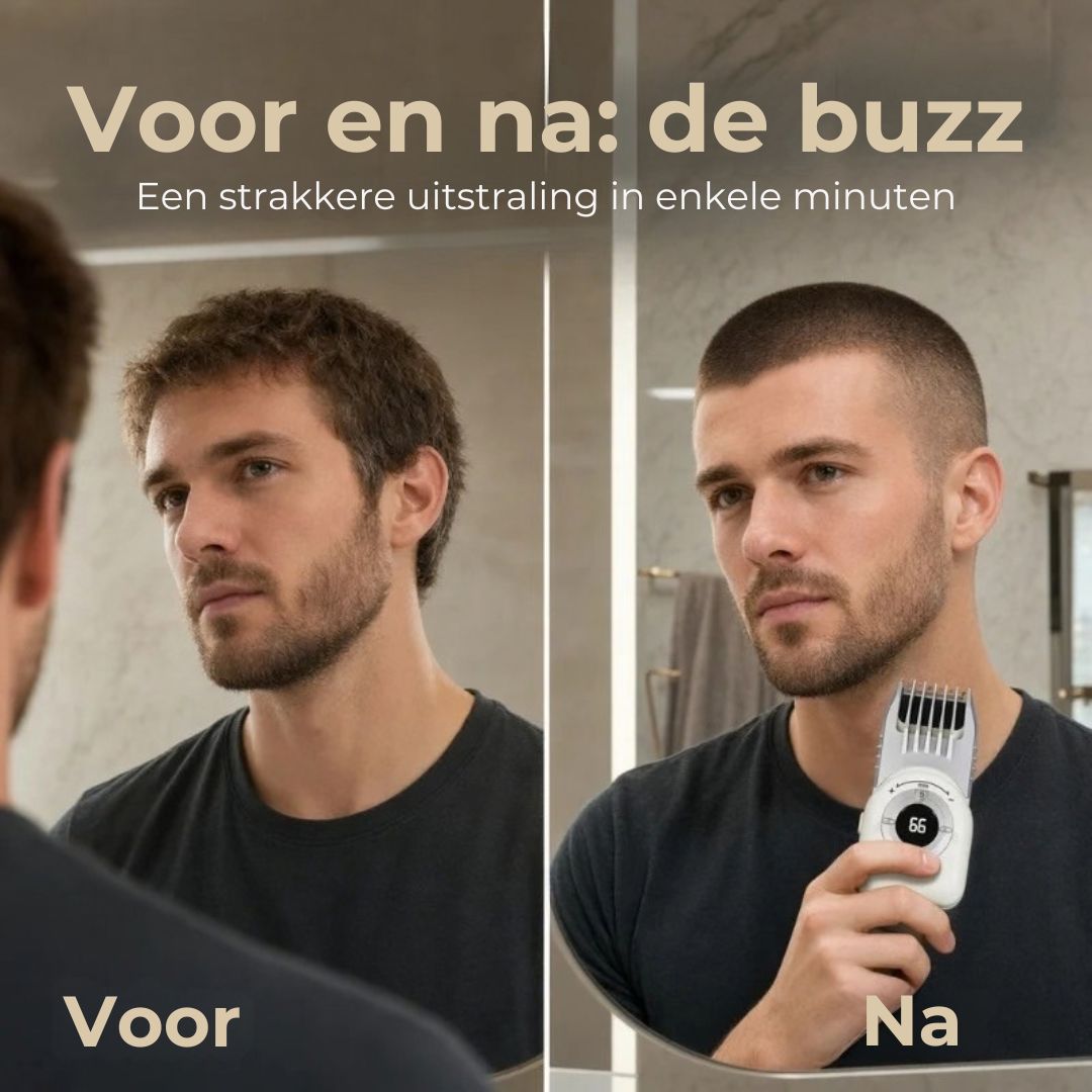 Draadloze Haartrimmer met Digitaal Display