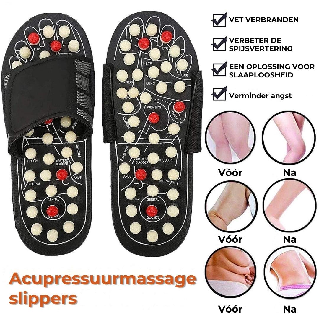 Slippers voor acupressuur en magneettherapie