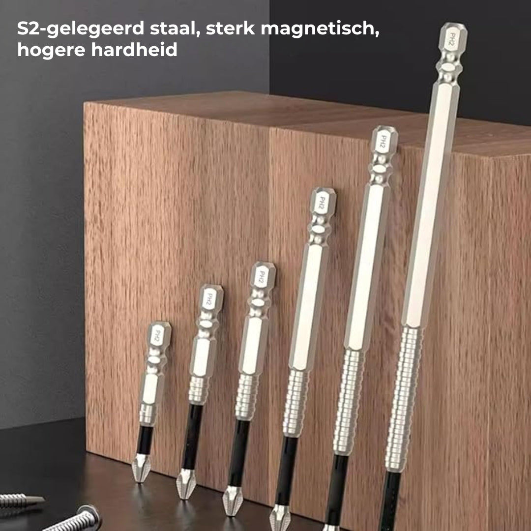 Antislip Schroevendraaierbits - Set van 6 Stuks
