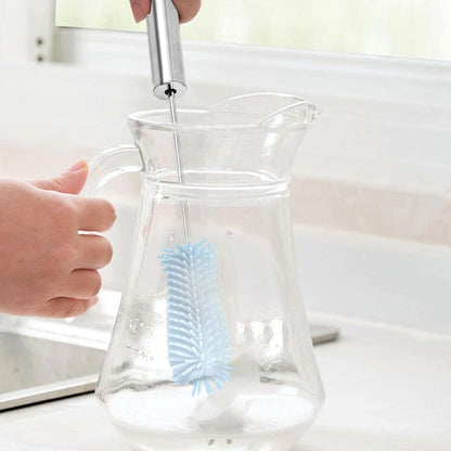 Draaiende silicone fles- en glazenborstel