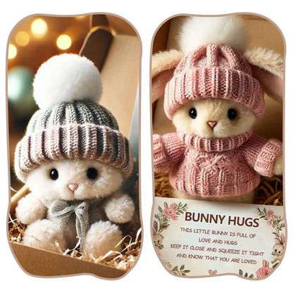 🐇 Paasactie Handgemaakte Mini Konijnen Knuffeltjes