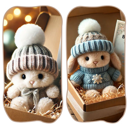 🐇 Paasactie Handgemaakte Mini Konijnen Knuffeltjes