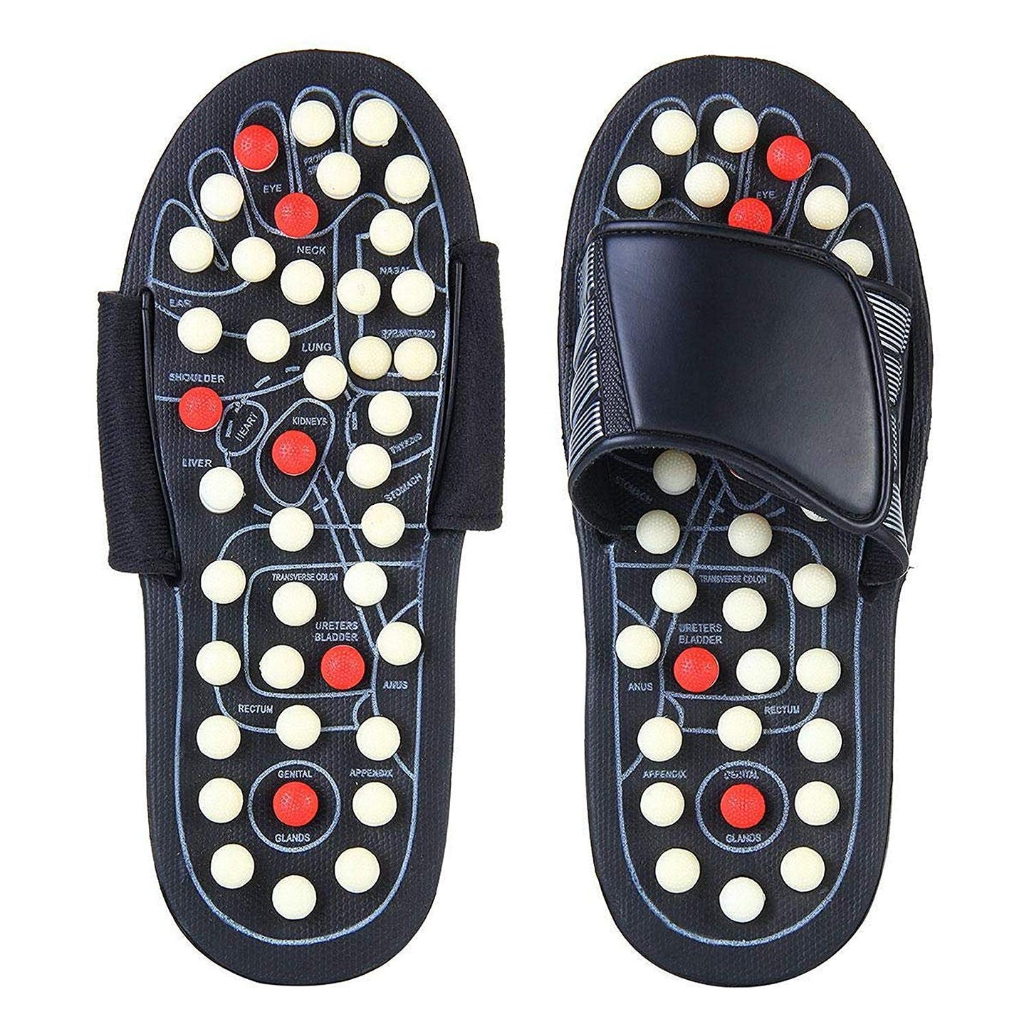 Slippers voor acupressuur en magneettherapie