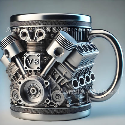 Creatieve mok in de vorm van een bougie