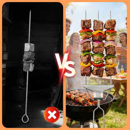 3-Way Grill Spiezen – Multifunctionele BBQ Spiezen
