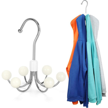360° Draaibare Kleerhanger met 6 haken