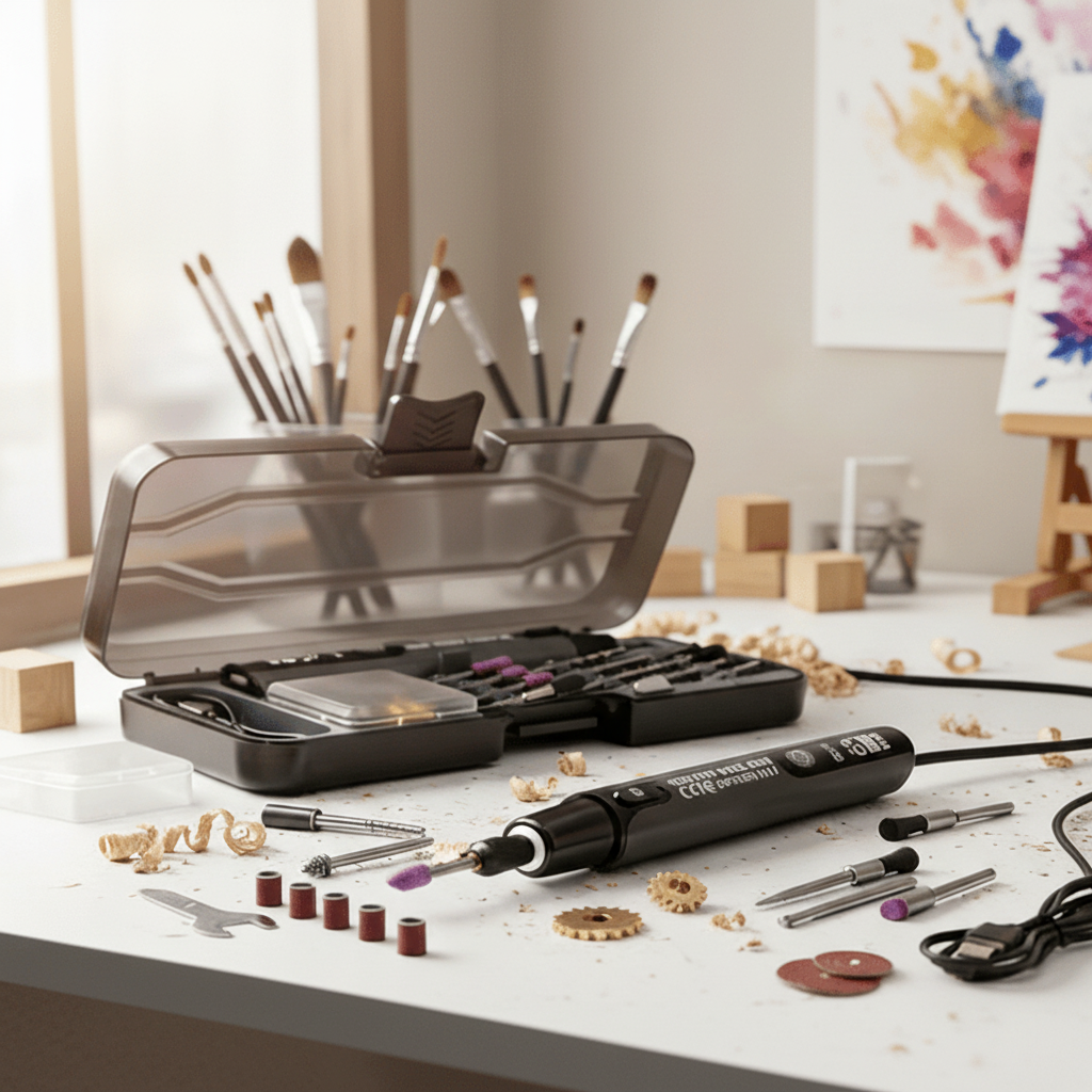 Elektrische Rotary Tool Set met LED-licht en Digitaal Display