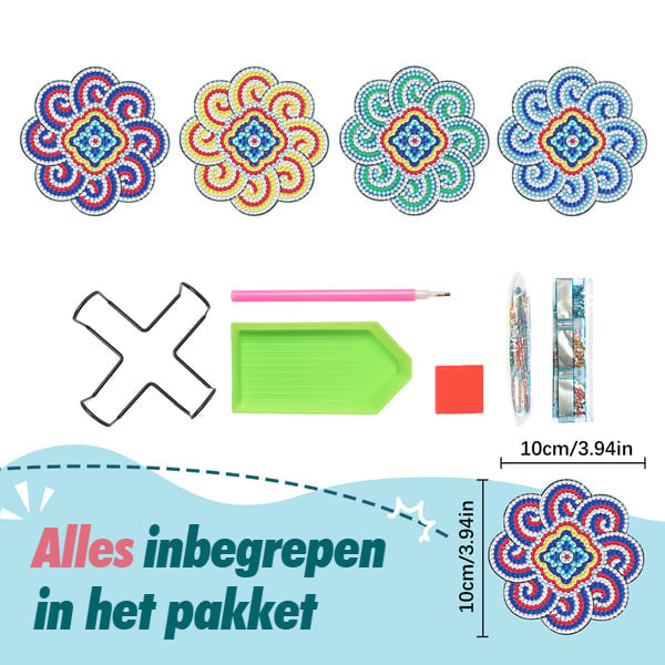 Mandala Onderzetters (Speciaal voor Doe-Het-Zelvers)