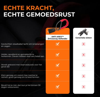 APEX™ Opritbeschermer Stuurslot