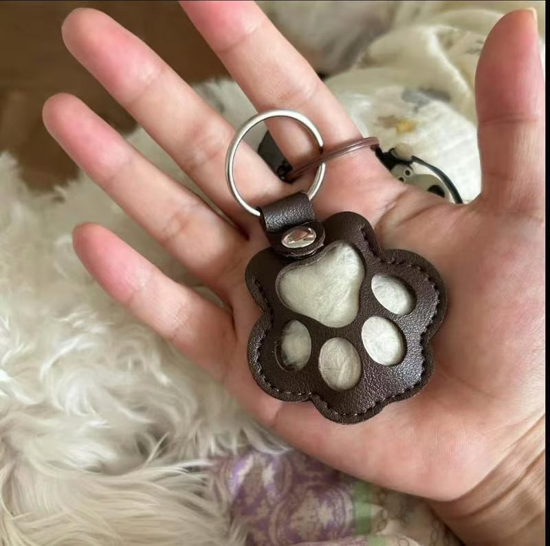 Leren sleutelhanger ter nagedachtenis aan uw huisdier - 🐾 Houd hun herinnering altijd dichtbij