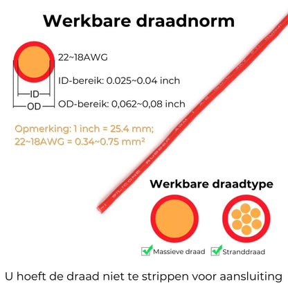 Tweedraadse Plugverbinding met Vergrendeling (20 stuks)