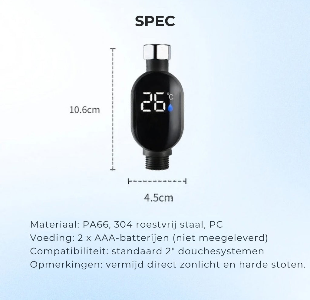 Digitale Waterverwarmer met Temperatuurdisplay