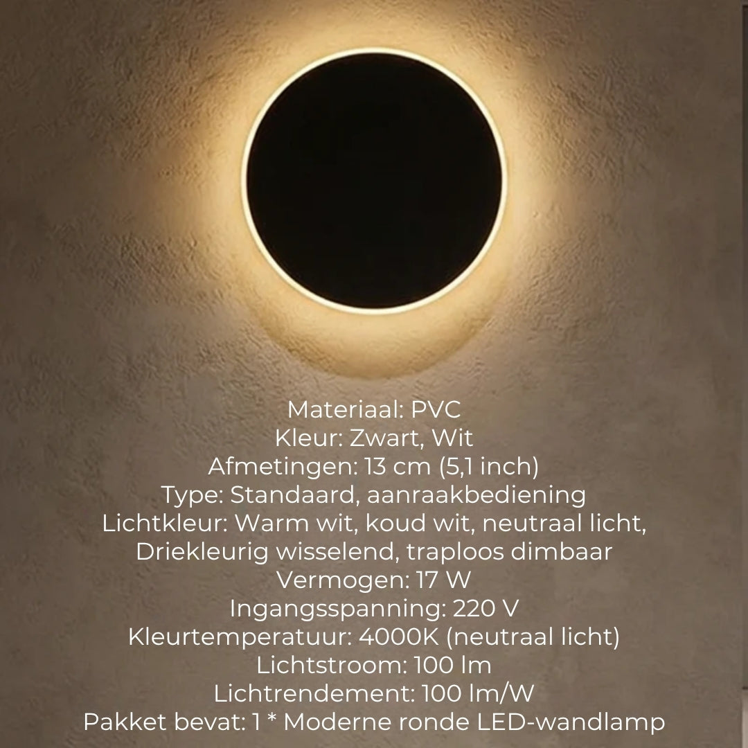 🟌🌟Moderne ronde LED-wandlampen