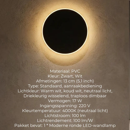 🟌🌟Moderne ronde LED-wandlampen