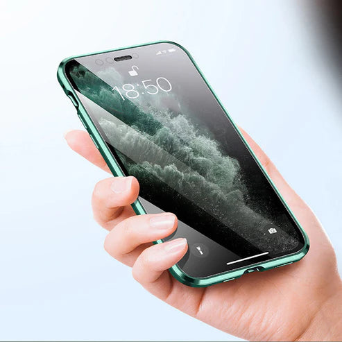 💥Laatste dag 50% korting💥 Magnetisch dubbelzijdig glas telefoonhoesje voor iPhone