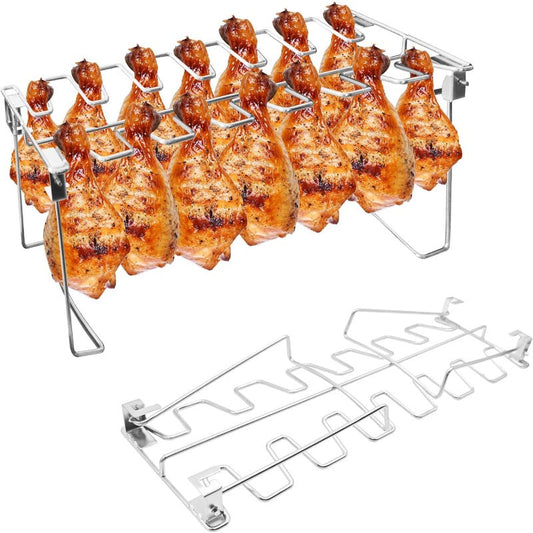 Roestvrijstalen BBQ-rek voor kippenbouten
