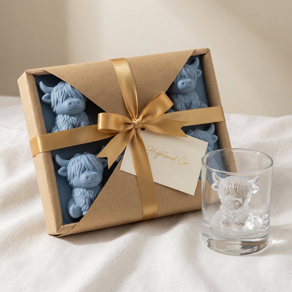 3D Highland-koe Mini-ijsblokjesvorm –  drankjes, feestjes en cadeaus