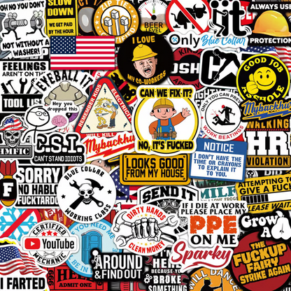 Funnystickers: Grappige Waterdichte Stickers Pakket (120st)