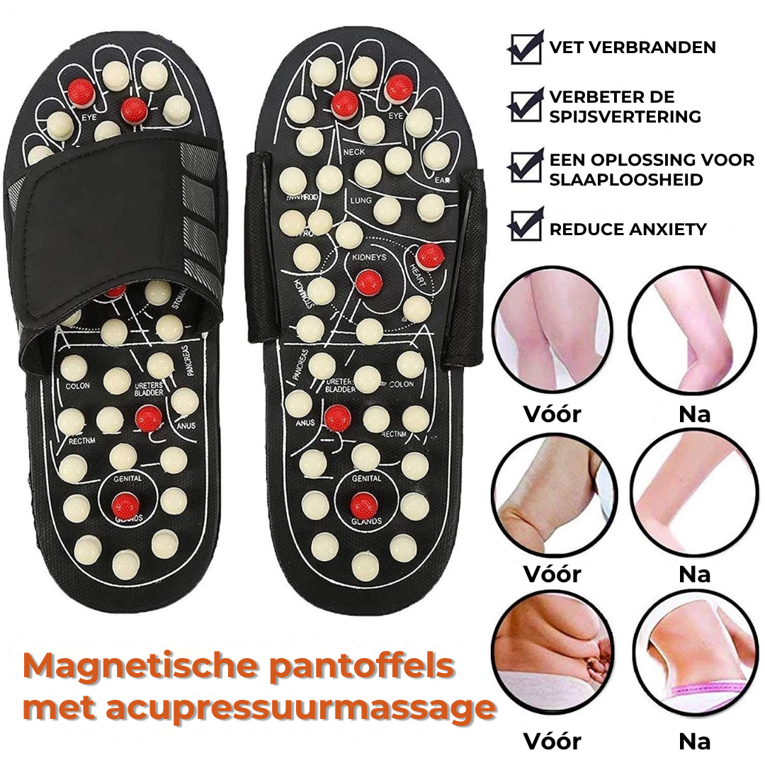 Slippers voor acupressuur en magneettherapie