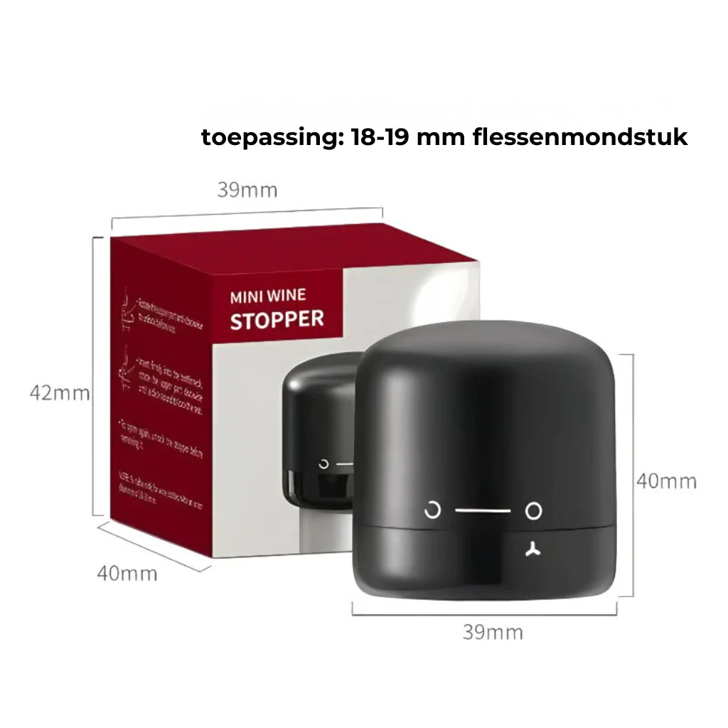Vacuümkurk voor wijnflessen