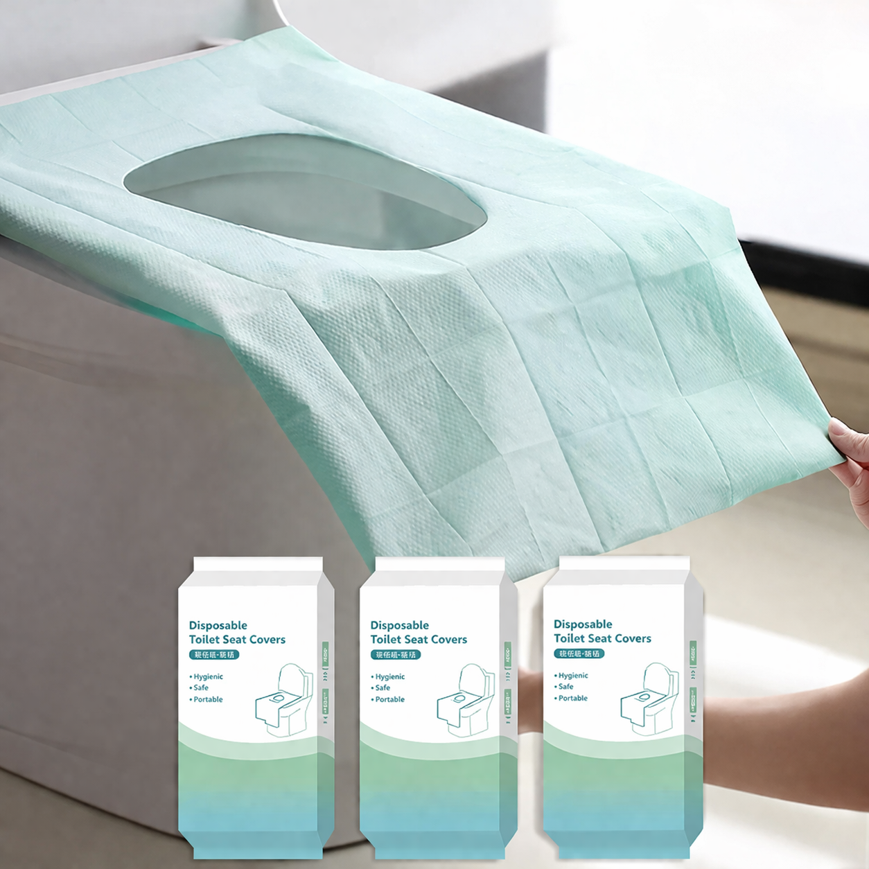 Anti-Slip Wegwerptoilethoezen - 10 Stuks