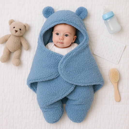 Babydeken en pyjama met berenmotief