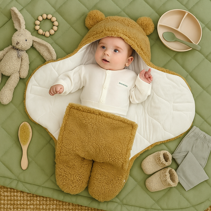 Babydeken en pyjama met berenmotief