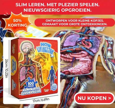 Levensgrote Anatomie Puzzel voor Kinderen