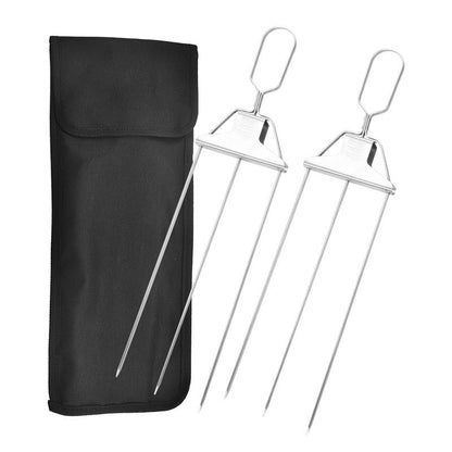 3-Way Grill Spiezen – Multifunctionele BBQ Spiezen