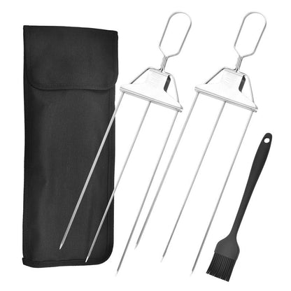 3-Way Grill Spiezen – Multifunctionele BBQ Spiezen