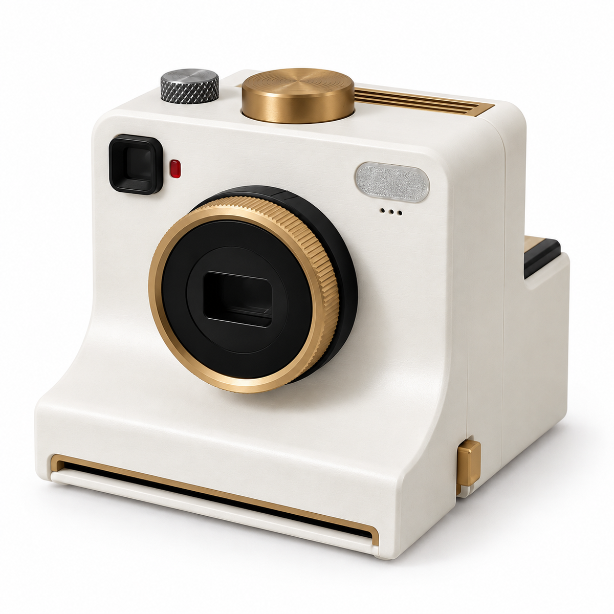 Vintage Camera met 4 Koffiepoeder Sjablonen