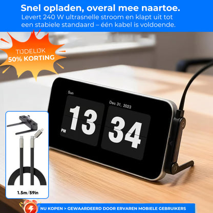 240W Snellaad Kabel met 360° Roterende Stand