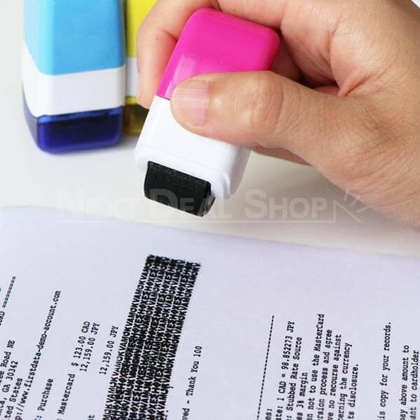 Identiteitsdiefstal beveiligingsstempel