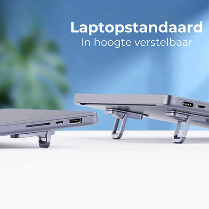 Onzichtbare laptopstandaard van aluminium (2st)