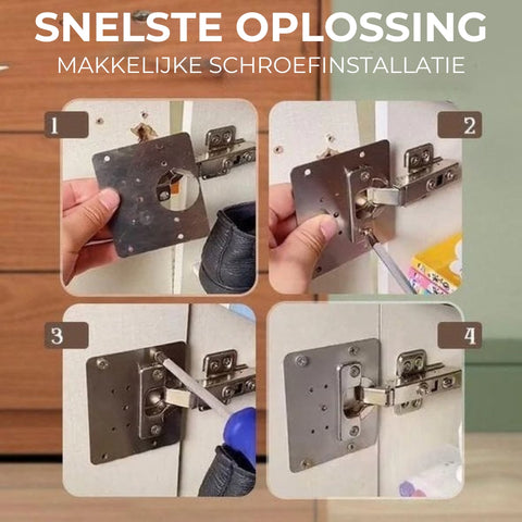 Reparatieset voor kastscharnier