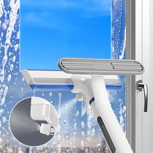 Telescopische 3-in-1 Ruitenwasser met Sproeier en Geïntegreerde Container