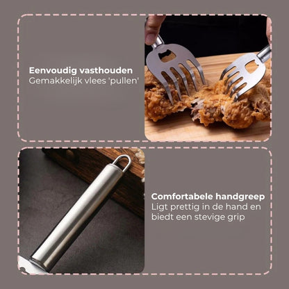 Roestvrijstalen vlees snijklauwen