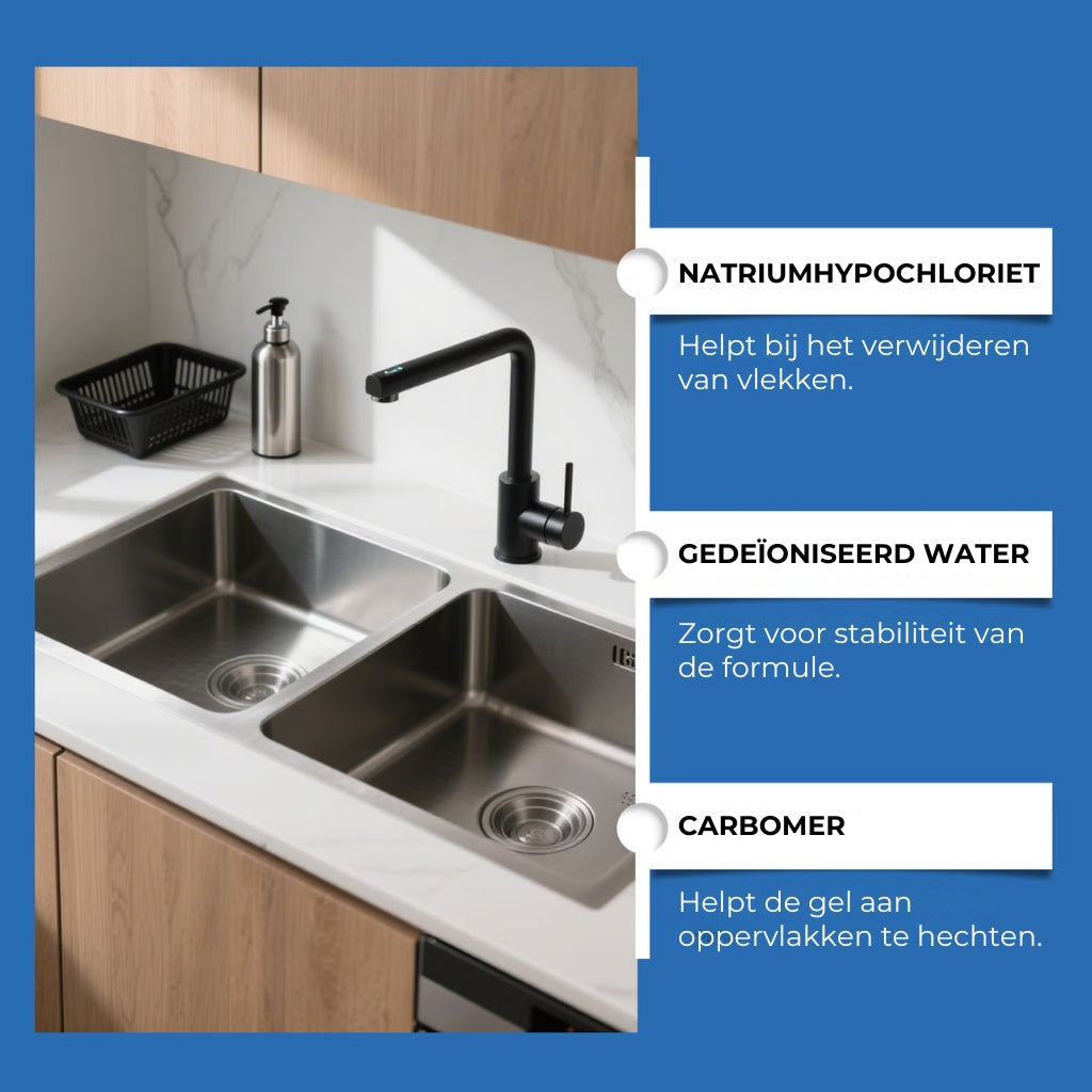 Schimmelverwijderingsgel met schrobborstel – Krachtige schimmelvlekkenreiniger