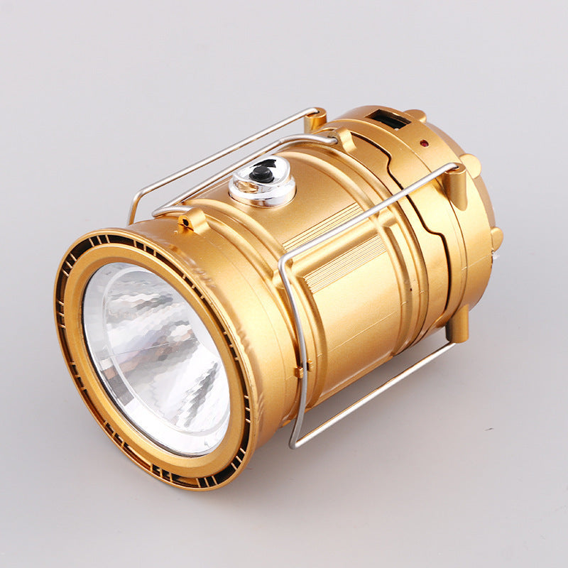Zonne-energie + USB Campinglantaarn en -zaklamp