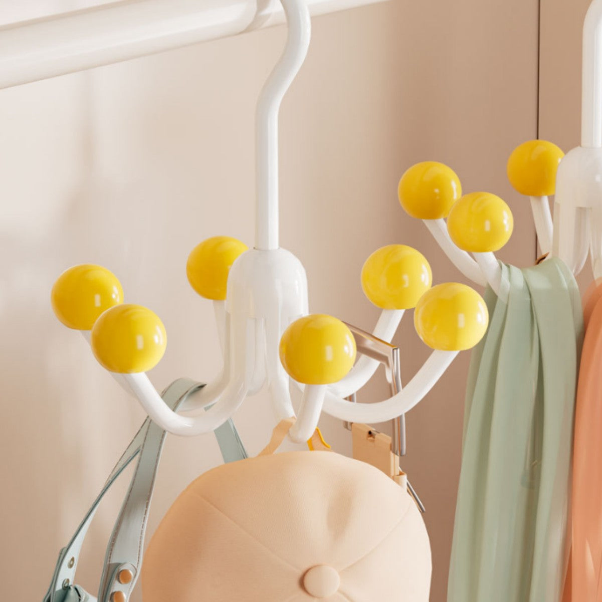 360° Draaibare Kleerhanger met 6 haken