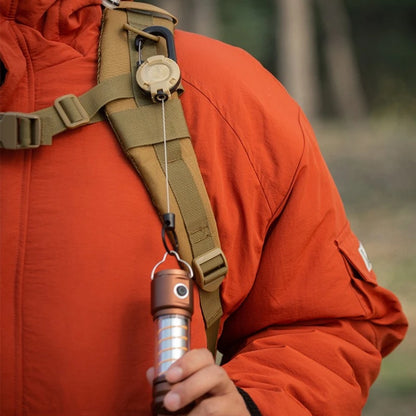 3-in-1 Anti-Diefstal Karabijnsleutelhanger met Uittrekbaar Koord