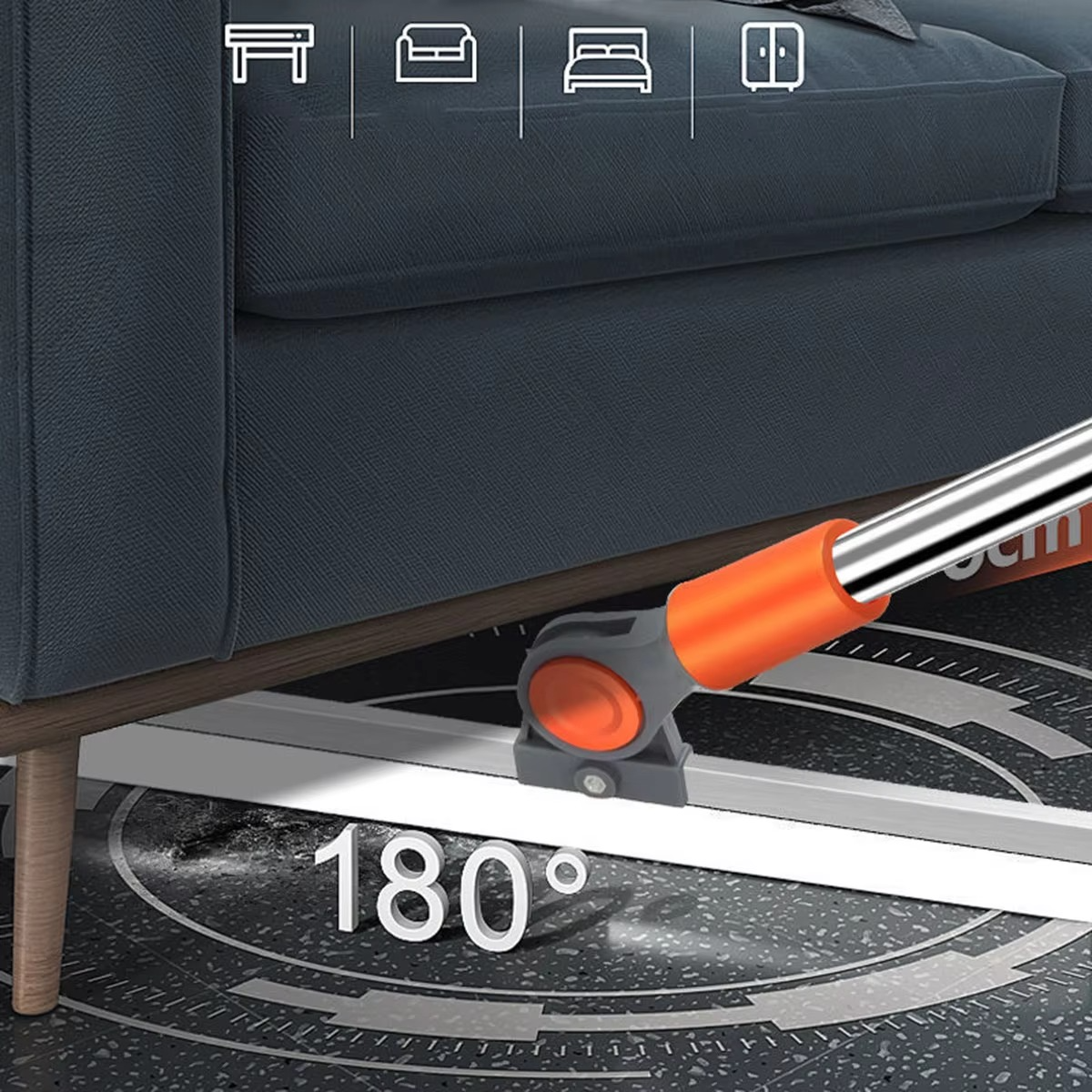 Minky Flexi Sweeper: reiniging van diverse oppervlakken, zoals vloeren, tapijten en ramen