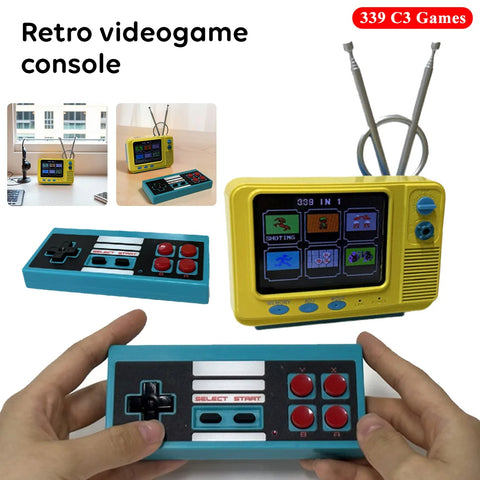 Retro Mini-TV Spelconsole met draadloze controller