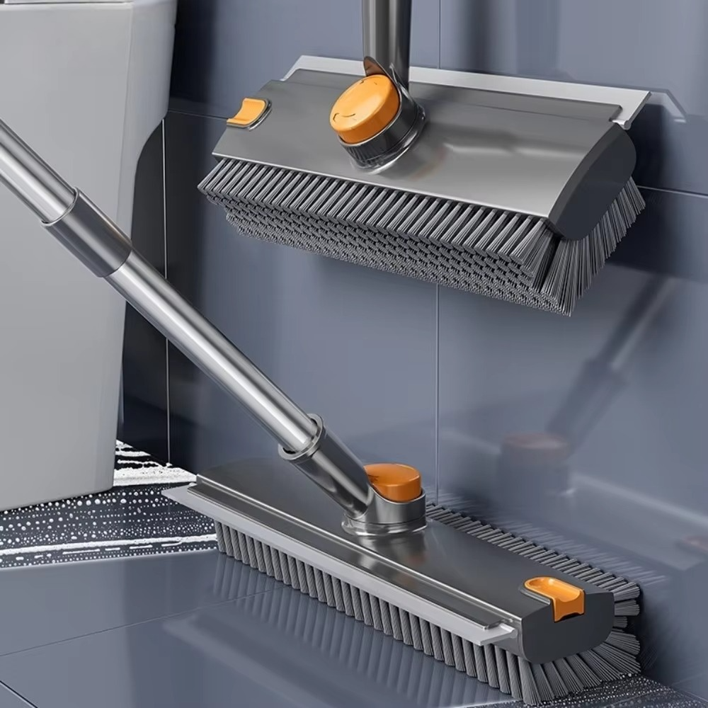 Geen-Dode-Hoeken Vloerborstel met Telescopische Steel
