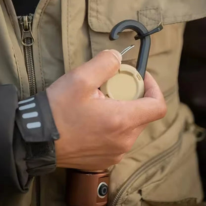 3-in-1 Anti-Diefstal Karabijnsleutelhanger met Uittrekbaar Koord